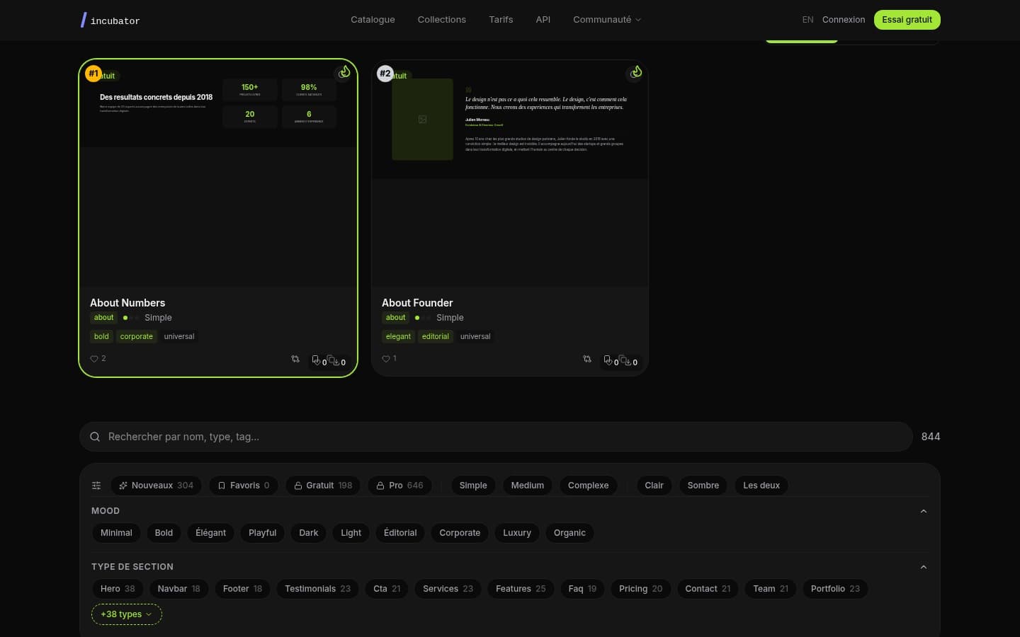 Grille de composants